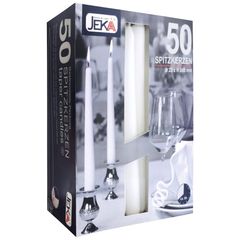 Spitzkerze snow 22x245mm 50Stück von Jeka