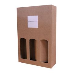 Wein Tragekarton Naturwelle für 3Flaschen 1Stück von Öwi