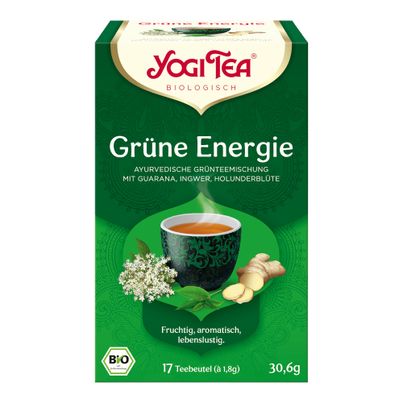Bio Grüne Energie Tee á 18g - 6er Vorteilspack von Yogi Tea