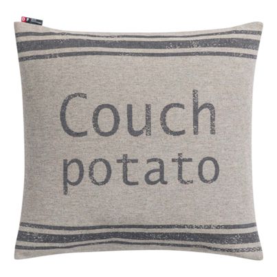 Kissenhülle Couchpotato Farbe Rauch 50x50cm von David Fussenegger