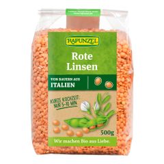 Bio Linsen rot 500g - 6er Vorteilspack von Rapunzel Naturkost