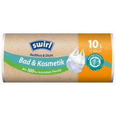 Müllsäcke mit Griff weiß 10l 37Stück von Swirl