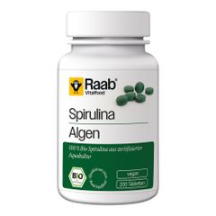 Bio Spirulina Tabletten á 400mg 200ct von Raab Vitalfood