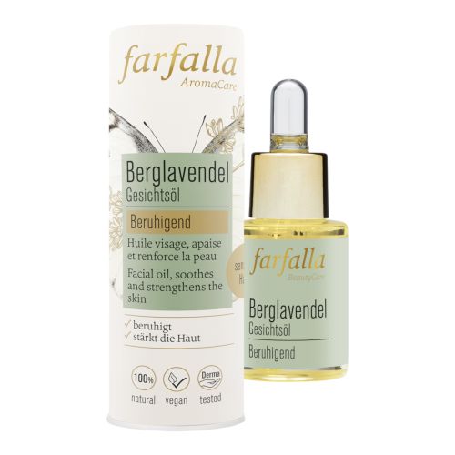 Bio Berglavendel facial oil 15ml from Farfalla