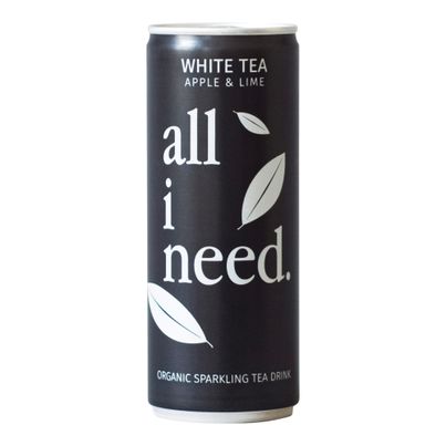 Bio White Tea Apple & Lime 250ml - 12er Vorteilspack von All I Need