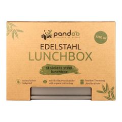 Organic stainless steel lunch box 1200ml 1 piece from Pandoo