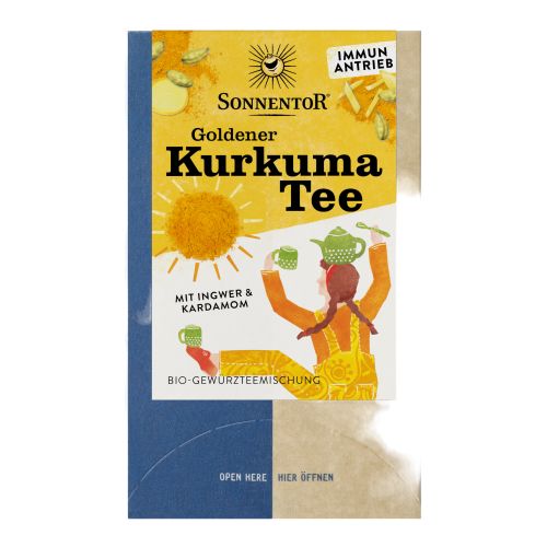 Bio Goldener Kurkuma Tee a 2g 18Beutel - 6er Vorteilspack von Sonnentor