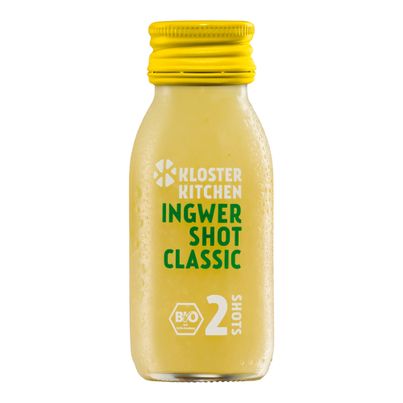 Bio Ingwer Shot Classic EW 60ml - 10er Vorteilspack von Kloster Kitchen