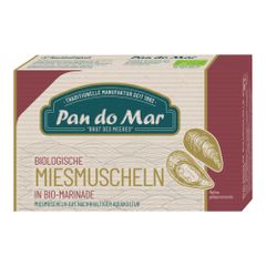 Bio Miesmuscheln in Marinade 115g - 10er Vorteilspack von Pan Do Mar