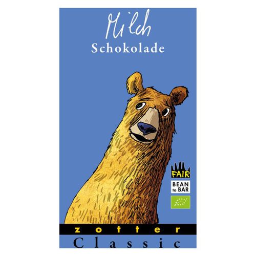 Bio Schokolade Milchschokolade 70g - 10er Vorteilspack von Zotter