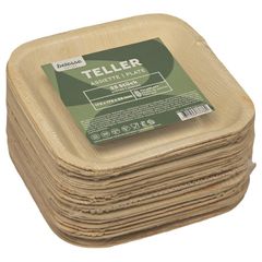 Palmblatt Teller 17 x 17 cm 25Stück von Belesse