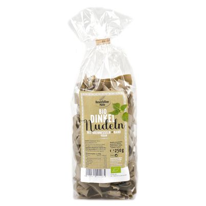 Bio Dinkel Brennnessel Bandnudeln 250g - 6er Vorteilspack von Rosenfellner Mühle