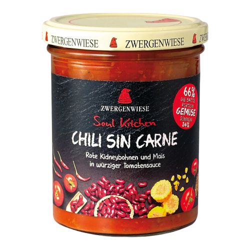 Organic Chili sin Carne 370g - value pack of 6 from Zwergenwiese