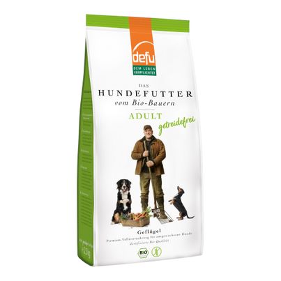 Bio Hundefutter Adult Geflügel getreidefrei 2500g - 3er Vorteilspack von Defu