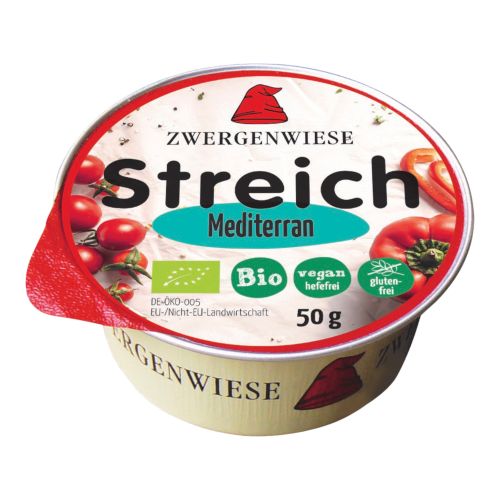 Organic Small Spread Mediterranean 50g - value pack of 12 from Zwergenwiese