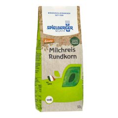 Bio Milchreis Rundkorn weiß 500g - 4er Vorteilspack von Spielberger Mühle