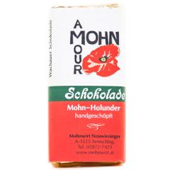 Mohn-Holunderschokolade 65g