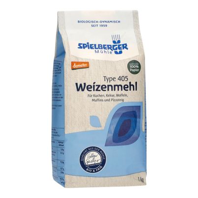 Bio Weizenmehl Type 405 1000g - 6er Vorteilspack von Spielberger Mühle
