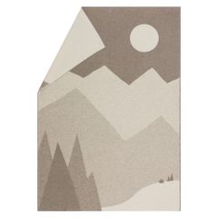 Flanelldecke Berglandschaft Farbe Rauchgrau 140x200cm von David Fussenegger