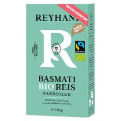 Bio Basmati Reis Parboiled 750g - 12er Vorteilspack von Reyhani Reis