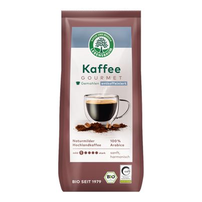 Bio Gourmet Kaffee entkoffeiniert gemahlen 250g von Lebensbaum