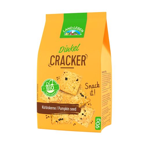 Bio LAND-LEBEN Dinkel Cracker Kürbiskern 90g