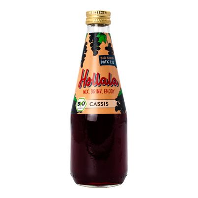 Bio Cassis Sirup 330ml - 6er Vorteilspack von Hollala