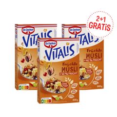 Dr. Oetker Vitalis Früchte Müsli 2+1 Gratis