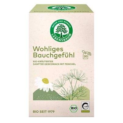 Bio Kräutertee Wohliges Bauchgefühl 20 Beutel von Lebensbaum