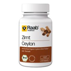 Bio Zimt Kapseln á 450mg 90ct - 4er Vorteilspack von Raab Vitalfood