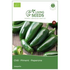 Bio Chili Jalapeño 3.75g Saatgut von Living Seeds