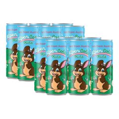 AlpenCola Kids - 12 x 250ml - Cola basierter Softdrink mit Alpenquellwasser - Wiesenkräutern und Vitaminen C, B6 und B12 in der Dose PFAND