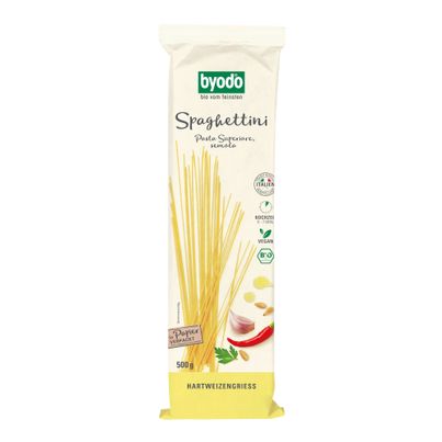 Bio Spaghettini semola dünn 1419010000000100g - 12er Vorteilspack von Byodo