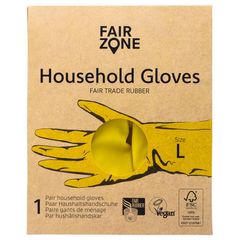 Bio Gummihandschuhe L 1 Paar von Fair Zone