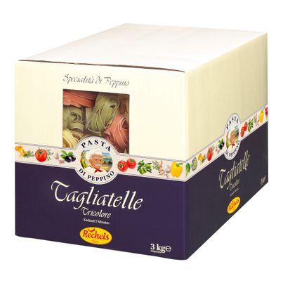 Recheis peppino tagliatelle tricolore 3000g
