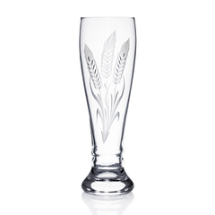 Handgraviertes Weizenbierglas 500ml mit Ährenmotiv und Namensgravur