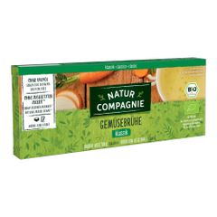 Bio Gemüsebrühe klassik Würfel 12ct - 12er Vorteilspack von Natur Compagnie