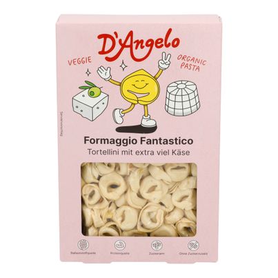 Bio Tortellini Käse 3-Käse Füllung 250g - 10er Vorteilspack von D'angelo Pasta