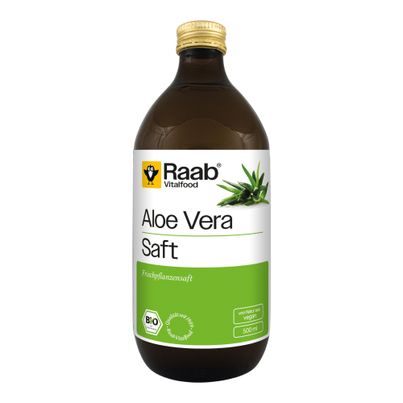 Bio Aloe Vera Saft 500ml - 6er Vorteilspack von Raab Vitalfood