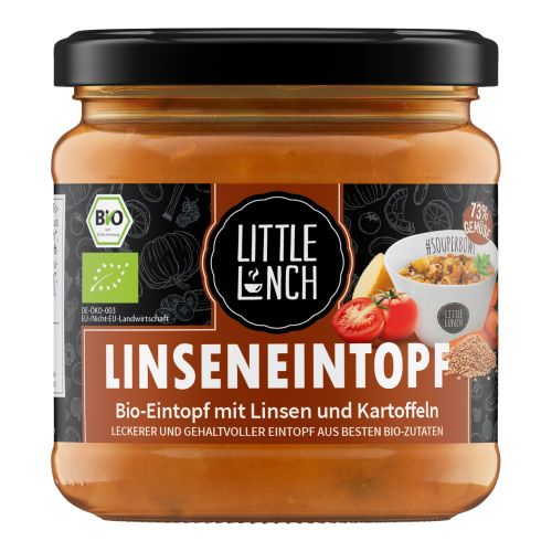 Bio Linseneintopf 350g - 6er Vorteilspack - Fertiggericht von Little Lunch