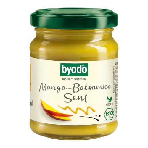 Organic mango balsamic mustard 125ml - value pack of 6 from Byodo