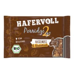 Bio Porridge2go Haselnuss 55g - 13er Vorteilspack von Hafervoll
