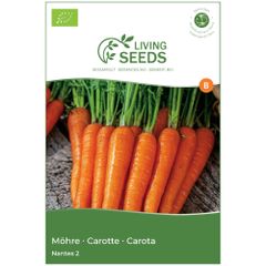 Bio Möhre Nantes 2 6.6g Saatgut von Living Seeds