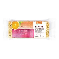 Bio Sesam Riegel Orange 27g - 12er Vorteilspack von Sekem