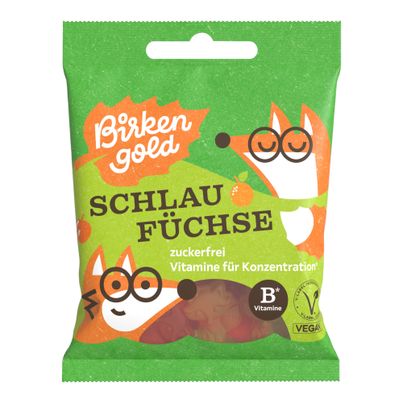 Bio Schlaufüchse zuckerfrei 50g - 10er Vorteilspack von Birkengold