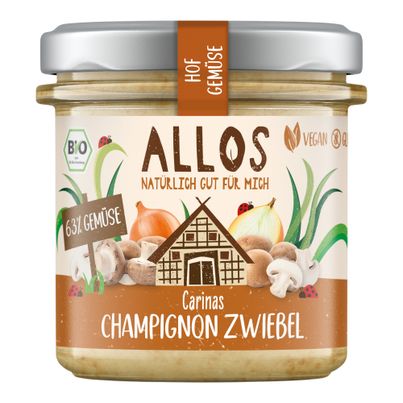 Bio Carinas Champignon Zwiebel 135g - 6er Vorteilspack von Allos