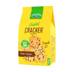 Bio LAND-LEBEN Dinkel Cracker Sesam 90g