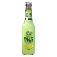 Le Coq Mojito Lime Taste Cocktail 330ml - 24er Vorteilspack - Ready to Drink Cocktail in der Glasflasche