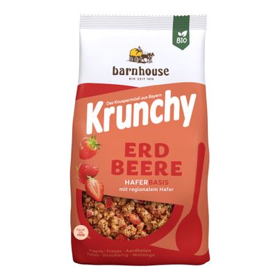 Bio Krunchy Erdbeere 375g - 6er Vorteilspack von Barnhouse