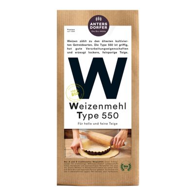 Bio Weizenmehl Type 550 1000g - 6er Vorteilspack von Antersdorfer Mühle